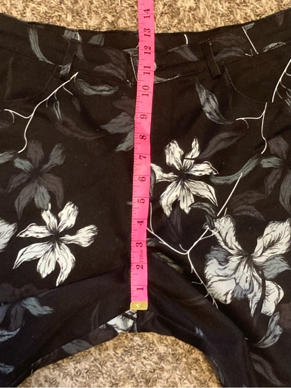 NWT THE KIT - Daniel Vosovic Cropped Alexa Jeans Sz 18 Granite Floral 99% Cotton - Picture 13 of 17